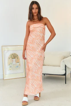 Dance With Me Maxi Dress Orange