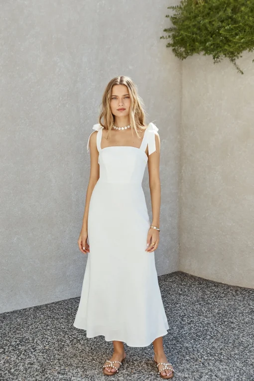 Daphne Maxi Dress White