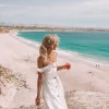 Deep End Midi Dress White