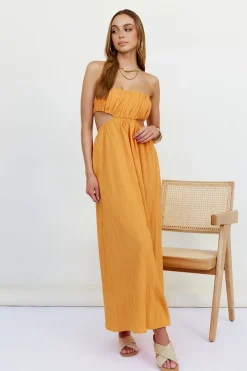 Delphina Maxi Dress Orange