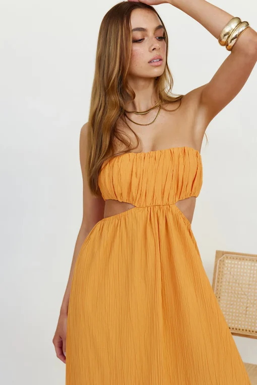 Delphina Maxi Dress Orange