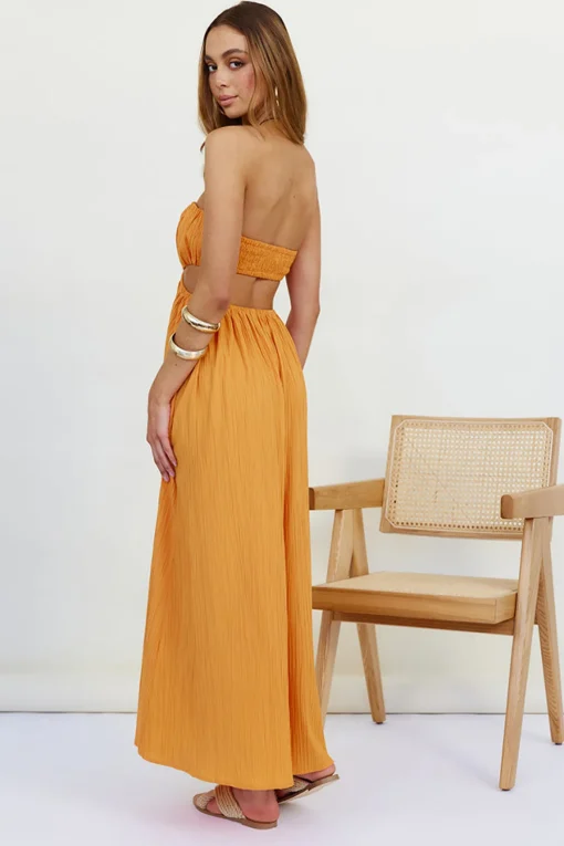 Delphina Maxi Dress Orange