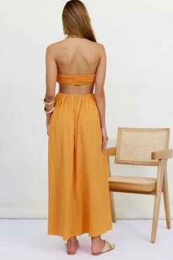 Delphina Maxi Dress Orange