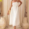 Dreamscapes Midi Dress White