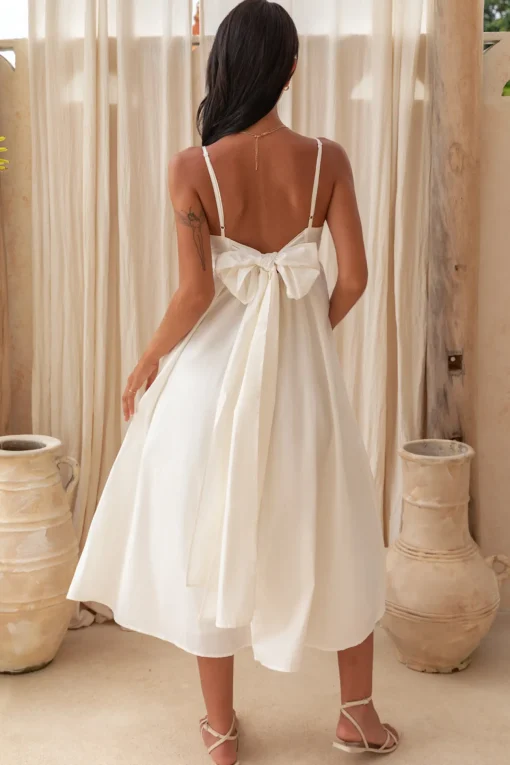 Dreamscapes Midi Dress White