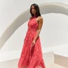 Elysian Sunset Maxi Dress Pink