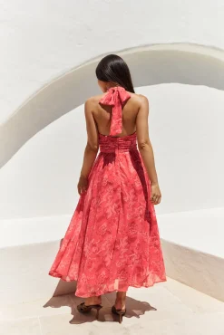 Elysian Sunset Maxi Dress Pink