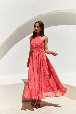 Elysian Sunset Maxi Dress Pink