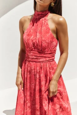 Elysian Sunset Maxi Dress Pink