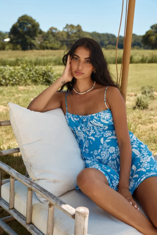 En Route Mini Dress Blue