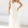 Enchanted Mist Maxi Dress Cream