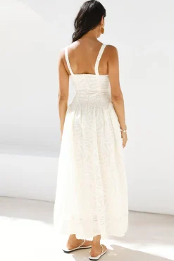 Enchanted Mist Maxi Dress Cream