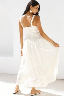Enchanted Mist Maxi Dress Cream