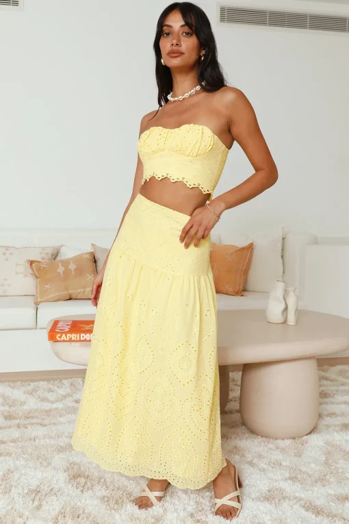 Enjoy Daylight Crop Top Yellow