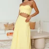 Enjoy Daylight Maxi Skirt Yellow