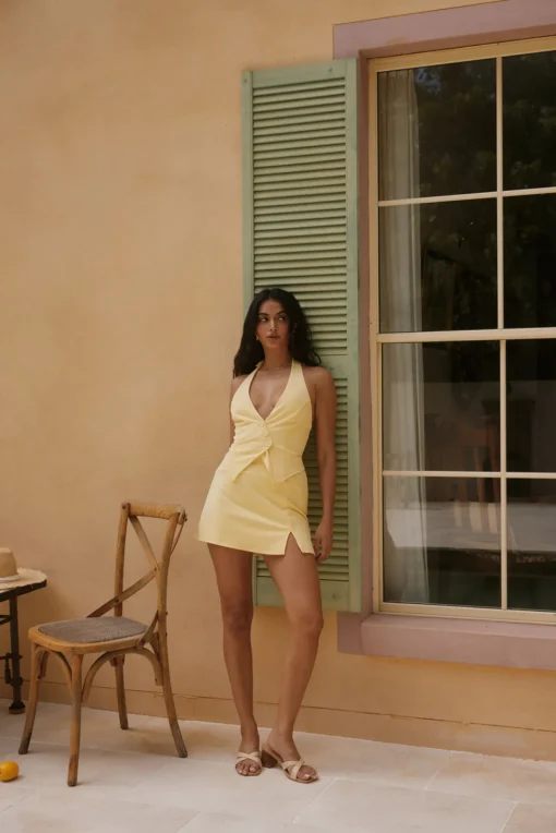 Faye Lane Vest Top Yellow
