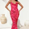Feeling Joy Midi Dress Red