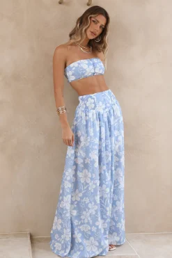 Finale Of Summer Crop Top Blue