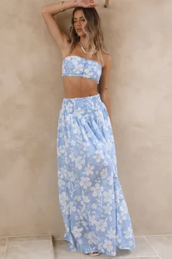 Finale Of Summer Crop Top Blue