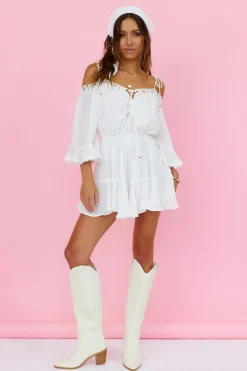 Floating Above Romper White