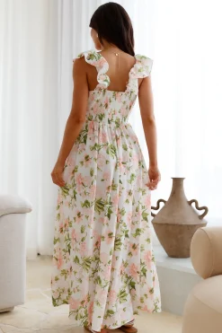 Floral Cascade Maxi Dress