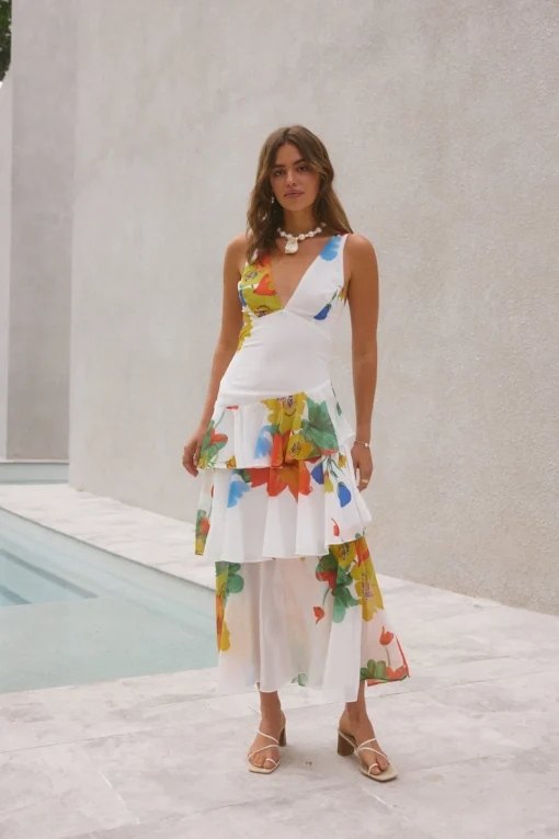 Floral Dreams Maxi Dress Multi