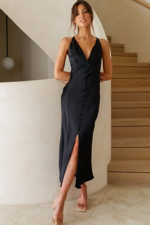 Forever With You Maxi Dress Black