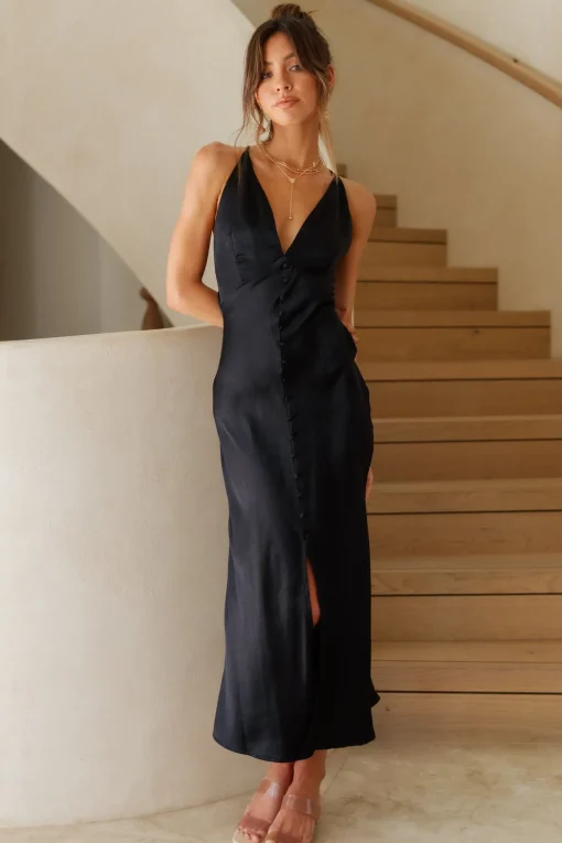 Forever With You Maxi Dress Black