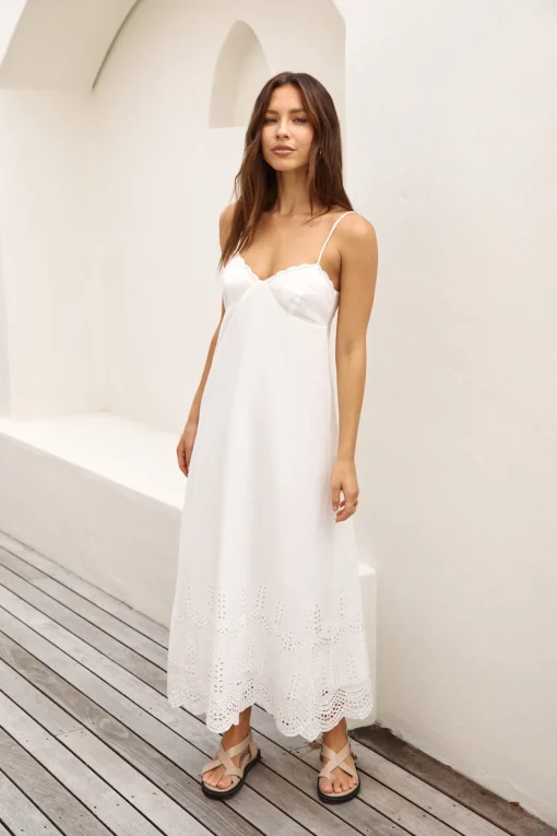 FORTUNATE ONE Angelic Maxi Dress White