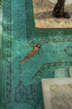FORTUNATE ONE Capri Swim Bottom Casablanca Print
