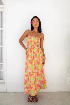 FORTUNATE ONE In Bloom Maxi Dress Floral