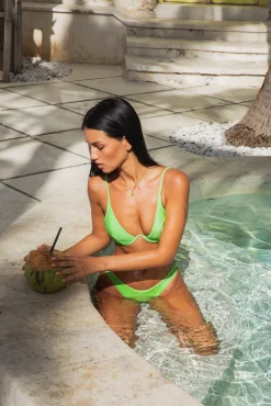 FORTUNATE ONE Paros Swim Top Mint