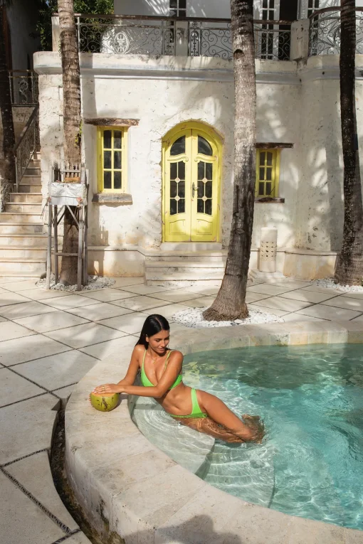 FORTUNATE ONE Paros Swim Top Mint
