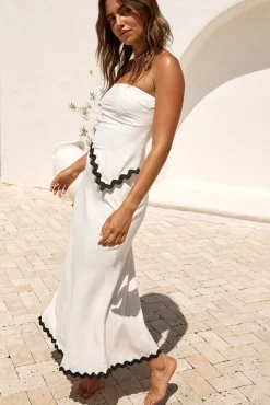 Found Love Maxi Skirt White
