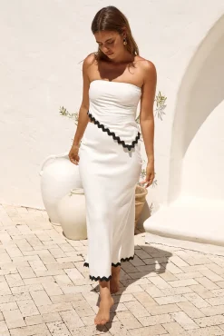 Found Love Maxi Skirt White