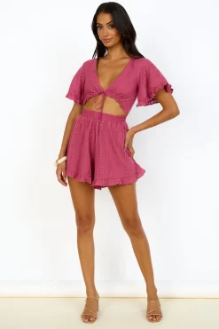 From Eden Playsuit Pink