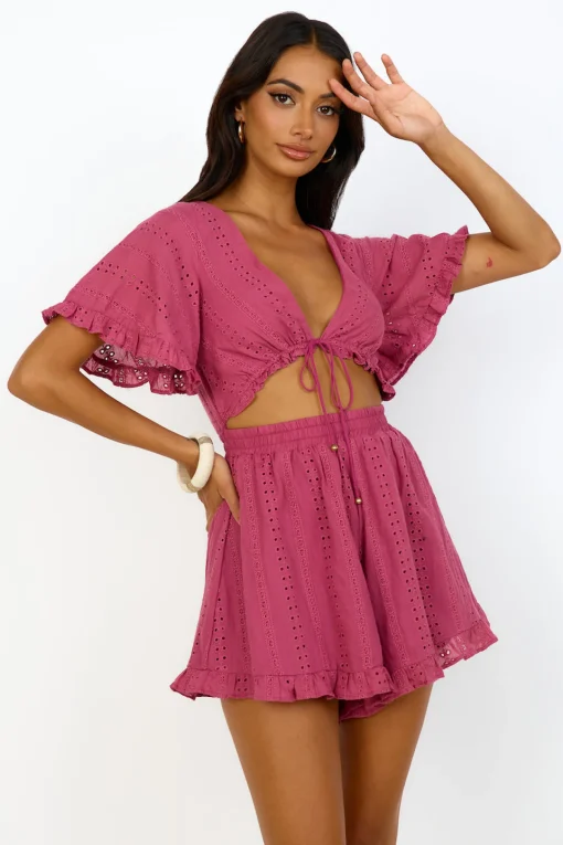 From Eden Playsuit Pink