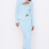 Garden of Eden Maxi Skirt Blue