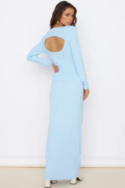 Garden of Eden Maxi Skirt Blue