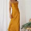 Gleam In Gold Maxi Dress Yellow