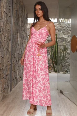 Got The Keys Maxi Dress Pink