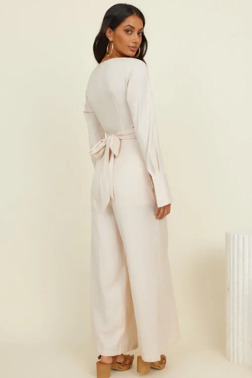 Happy Moments Jumpsuit Beige