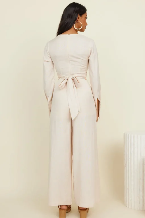 Happy Moments Jumpsuit Beige