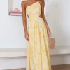 Haze Glow Maxi Dress Yellow