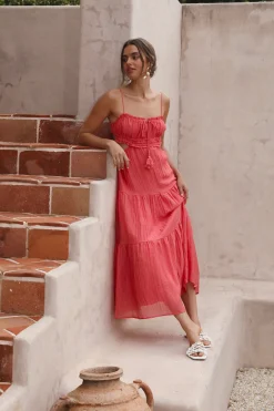 Heartbreaker Maxi Dress Red