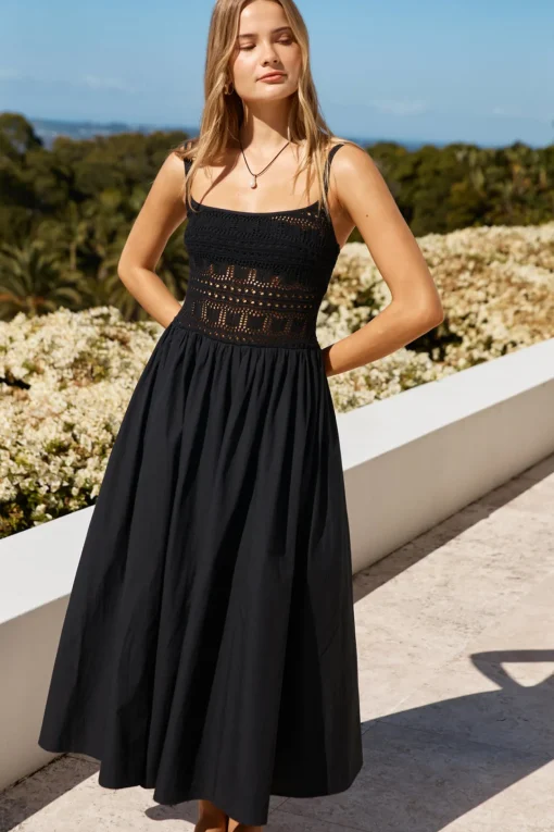 Heat Wave Maxi Dress Black