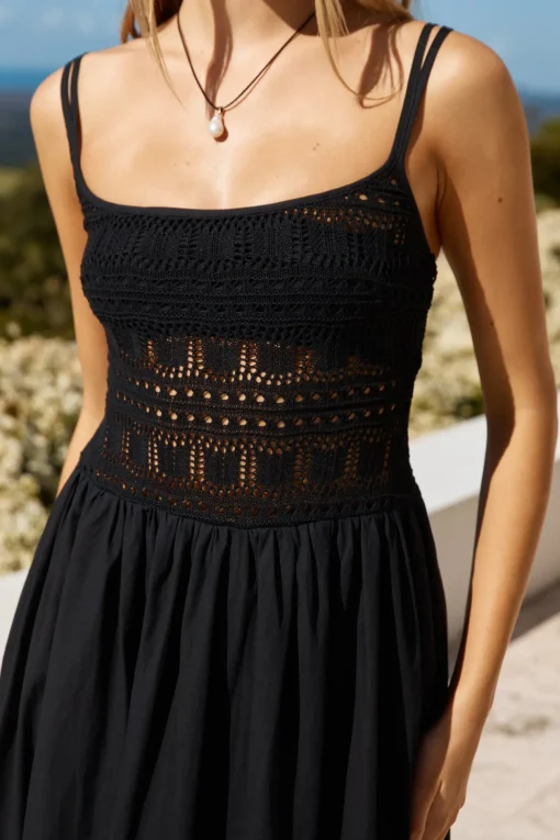 Heat Wave Maxi Dress Black