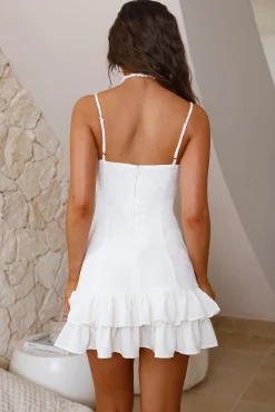 HELLO MOLLY Time To Blossom Mini Dress White