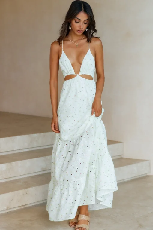 HELLO MOLLY Trust My Words Maxi Dress Green