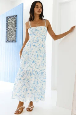 Hidden Lagoon Maxi Dress Blue
